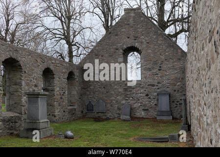 Abandoned Tarland Old Parish Church Stock Photo