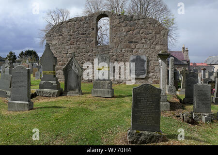 Abandoned Tarland Old Parish Church Stock Photo