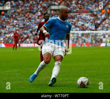 LONDON, ENGLAND - Manchester City's Kyle Walker during The Emirates FA ...