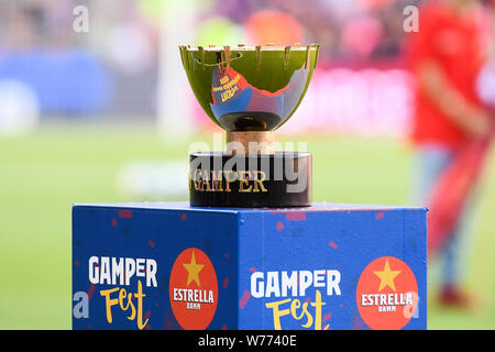 BARCELONA, 04-08-2019, FC Barcelona v Arsenal FC, of Joan Gamper Trophy. Camp Nou Stadium. Stock Photo