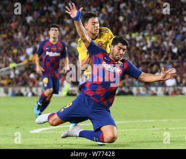 BARCELONA, 04-08-2019, FC Barcelona v Arsenal FC, of Joan Gamper Trophy. Camp Nou Stadium. Luis Suarez of FC Barcelona. Stock Photo