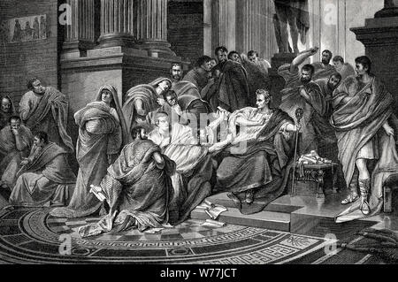 The death of Julius Caesar. Gaius Julius Caesar, Roman politican ...