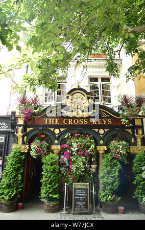 The Cross Keys in Covent Garden, London. Stock Photo