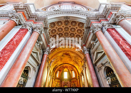 Rome, Italy - 5 April 2016: Basilica of Santa Maria Degli Angeli e dei Martiri, Baths of Diocletian, Rome in Italy. Stock Photo