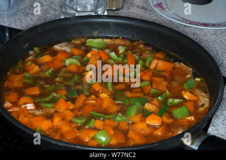 Peppers photographed in our german kitchen with macro Stock Photo