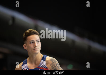 Berlin, Germany. 04th Aug, 2019. Gymnastics: German championship, decisions, Max-Schmeling-Halle. Marcel Nguyen. Credit: Marijan Murat/dpa/Alamy Live News Stock Photo