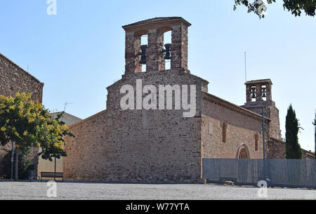 Monumental ensemble of Egara, Iglesia de San Pedro in Tarrasa Barcelona Stock Photo