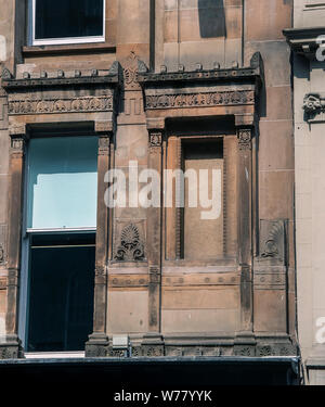 Glasgow, Scotland, UK. 5th August 2019: Alexander 'Greek' Thomson's Grosvenor Building which is across the road from Glasgow Central train station. Stock Photo