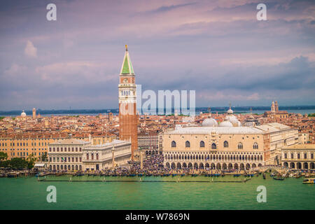 Venice City in the lagoon of the adriatc sea Stock Photo