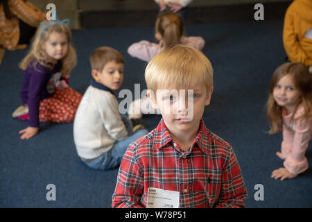 Sunday praise with Enterprise church and live ministry with music Stock Photo