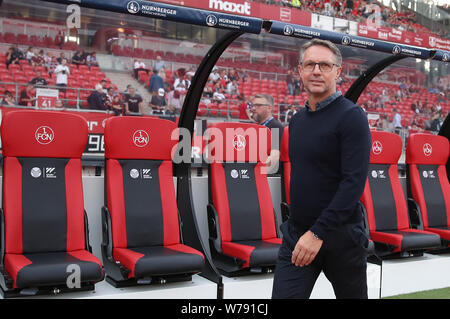 Nuremberg, Germany. 05th Aug, 2019. Soccer: 2nd Bundesliga, 2nd matchday, 1st FC Nuremberg - Hamburger SV in Max Morlock Stadium. Nuremberg coach Damir Canadi before the game. IMPORTANT NOTE: In accordance with the requirements of the DFL Deutsche Fußball Liga or the DFB Deutscher Fußball-Bund, it is prohibited to use or have used photographs taken in the stadium and/or the match in the form of sequence images and/or video-like photo sequences. Credit: Daniel Karmann/dpa/Alamy Live News Stock Photo