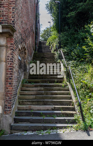 Grieves Stairs in North Shields Newcastle. This stair well dates back to the 1700s Stock Photo