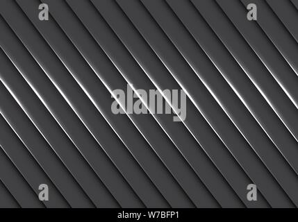 Abstract grey silver line pattern background texture vector illustration. Stock Vector