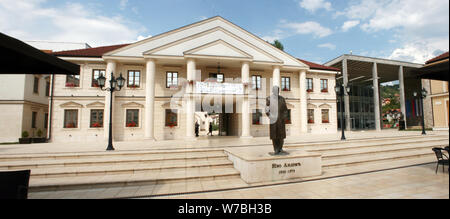 Andricgrad or Kamengrad is a cultural center and the type of ethno-village located on the river Drina in Visegrad, Republic of Srpska, Bosnia and Herz Stock Photo