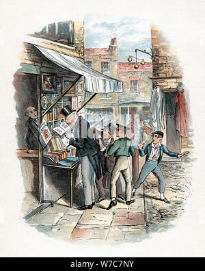 Scene from Oliver Twist by Charles Dickens, 1837-1839. Artist: George Cruikshank Stock Photo
