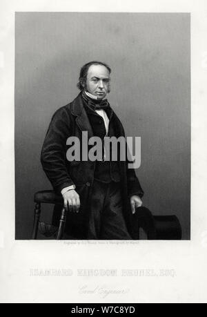 Isambard Kingdom Brunel, British engineer, c1880.Artist: DJ Pound Stock Photo