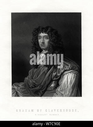 John Graham of Claverhouse, 1st Viscount Dundee (c.1648-1689), 19th century. Artist: Unknown Stock Photo