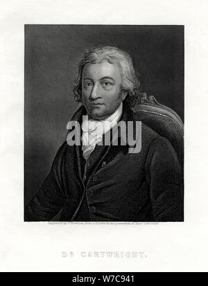 Edmund Cartwright, (1743-1823), British clergyman and inventor of the power loom,Artist: J Thomson Stock Photo