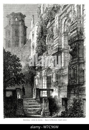 Heidelberg Castle, Germany, 1886. Artist: Francois Stroobant Stock Photo