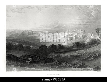 Bethlehem, Palestine, 19th century. Artist: W Miller Stock Photo