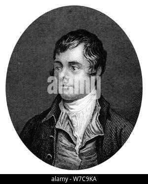 Robert Burns, Scottish poet, 1877. Artist: Unknown Stock Photo