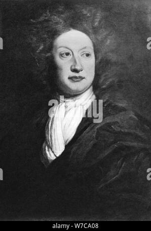 John Dryden, English poet, literary critic, and playwright, (19th century). Artist: Unknown Stock Photo