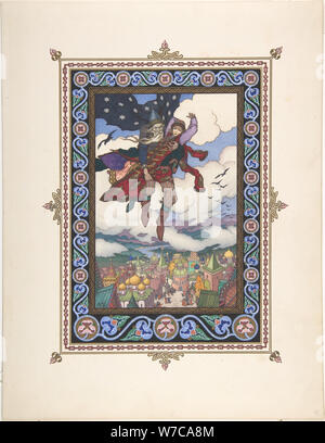Illustration for the Fairy tale Marya Morevna, c. 1925. Artist: Zvorykin, Boris Vasilievich (1872-after 1935) Stock Photo