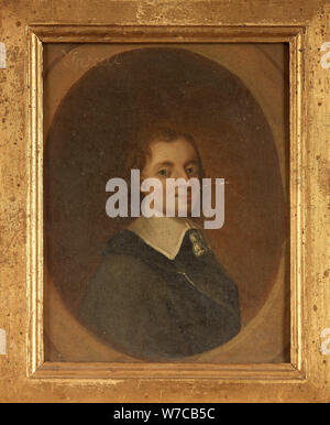 Portrait of the philosopher Blaise Pascal (1623-1662), 18th century. Stock Photo