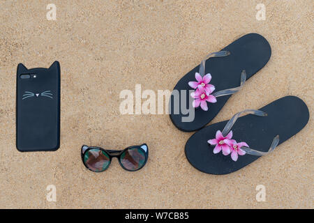 Travels composition. Flat lay, top view copy space Stock Photo