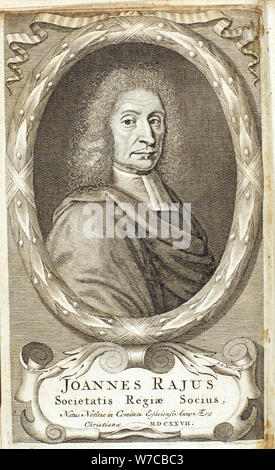 John Ray, English naturalist, 1680s. Artist: Abraham de Blois Stock Photo