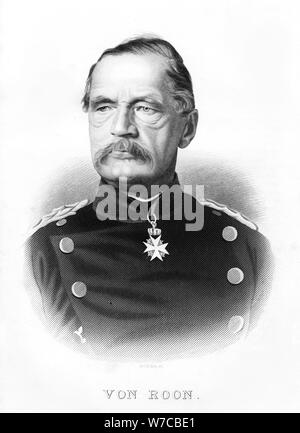 Albrecht Theodor Graf Emil von Roon, Prussian soldier and politician, mid to late 19th century.Artist: W H Gibbs Stock Photo