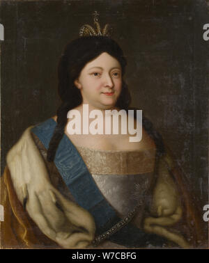 Portrait of Empress Anna Ioannovna (1693-1740). Stock Photo
