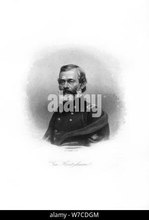 Samuel Peter Heintzelman, US Army General, 1872.Artist: John A O'Neill Stock Photo