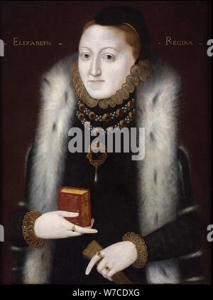 Portrait of Queen Elizabeth I (1533-1603). Stock Photo