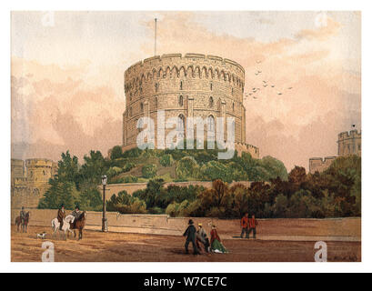 'Round Tower, Windsor', 1880. Artist: Unknown Stock Photo