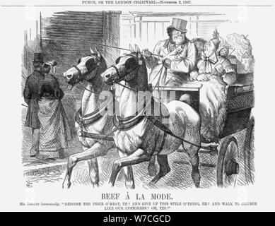 'Beef à La Mode', 1867. Artist: John Tenniel