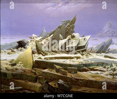 Caspar David Friedrich - The Sea of Ice Stock Photo - Alamy