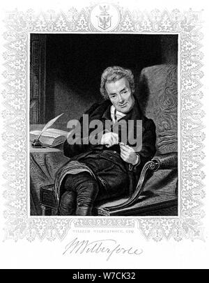 William Wilberforce, English philanthropist. Artist: Unknown Stock Photo