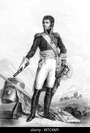 Jean Baptiste Jules Bernadotte (1763-1844) French revolutionary soldier. Artist: Unknown Stock Photo
