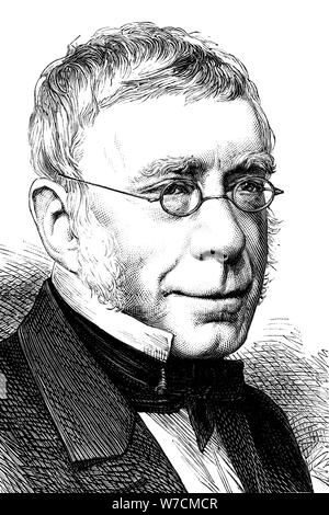 George Biddell Airy (1801-1892), English astronomer and geophysicist, 1892. Artist: Unknown Stock Photo