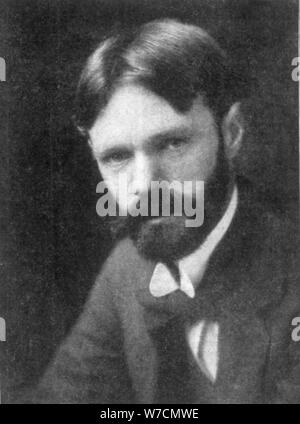 DH (David Herbert) Lawrence (1885-1930), English novelist and poet, (c1910s?). Artist: Unknown Stock Photo