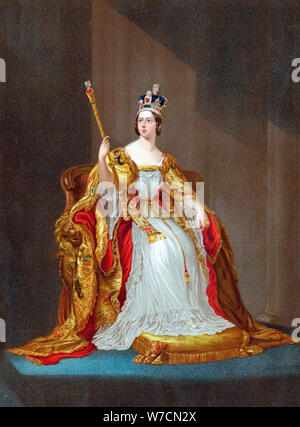 Queen Victoria (1819-1901), 1838. Artist: Unknown Stock Photo