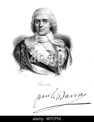 Paul Jean Francois Nicolas, Comte de Barras (1755-1829), French revolutionary. Artist: Unknown