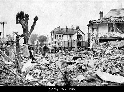 WW2 Air Raid Damage April 1941 Bomb damage in London view of the ...