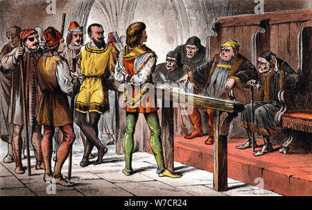 Scene from Shakespeare's Much Ado about Nothing, 1856-1858. Artist: Unknown Stock Photo
