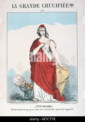 Allegory of Republican France, 1871.  Artist: E Courtaux Stock Photo