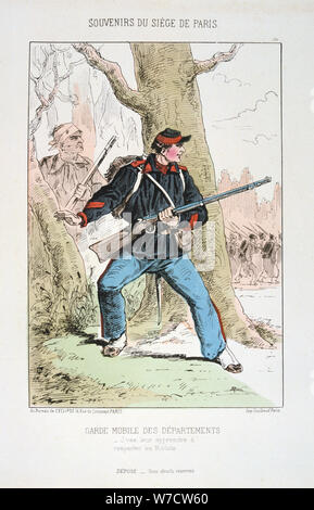 Photo CDV Capitaine Garde Nationale Mobile - Malfait Dunkerque - Circa 1870