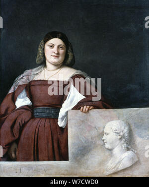 Portrait of a Lady, 'La Schiavona' ('The Dalmatian Woman'), c1510-1512. Artist: Titian Stock Photo