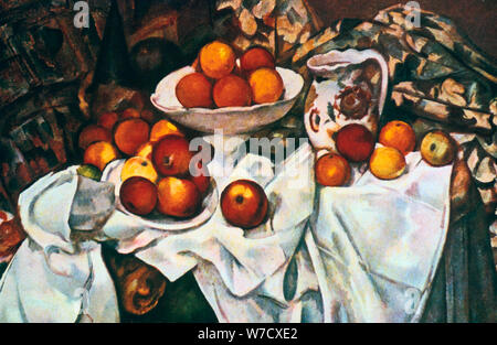 Paul Cézanne, Apples and Oranges, still life painting, 1895-1900 Stock ...