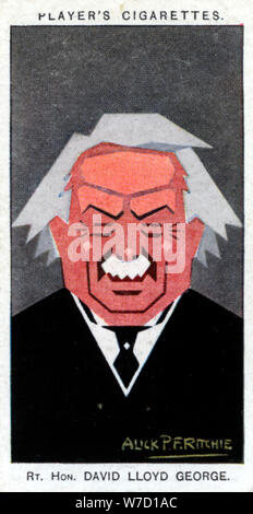 David Lloyd George, 1st Earl Lloyd-George, British Prime Minister, 1926.Artist: Alick P F Ritchie Stock Photo